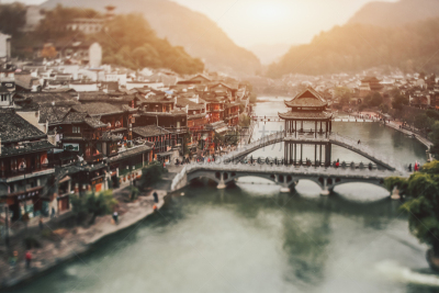乡村,房屋,越南,河流,自然美,移轴摄影,水,高视角,巴厘岛,古老的