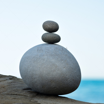符号,石头,金字塔,稳定,平衡,浅的,圆石滩,选择对焦,风水,鹅卵石