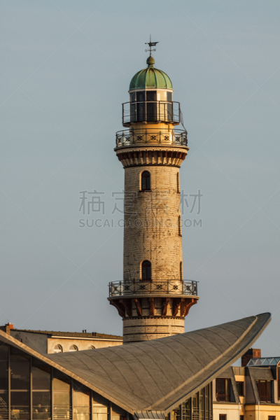 灯塔楼,梅克伦堡前波莫瑞州,垂直画幅,建筑,无人,瓦尔内明德,海岸地形,建筑外部,户外,国际著名景点