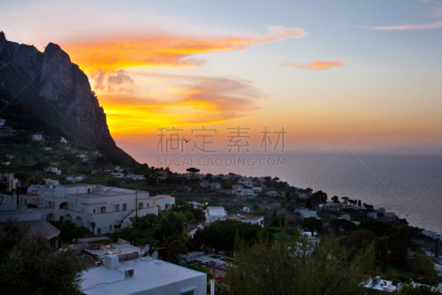 卡普里,卡布里镇,伊斯基亚岛,那不勒斯海湾,浴室,水平画幅,无人,夏天,卫生间,户外