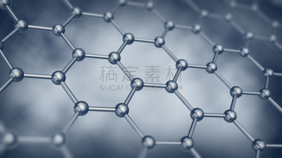 石墨烯,建筑结构,新的,水平画幅,无人,纳米颗粒,科学,计算机制图,计算机图形学,实验室