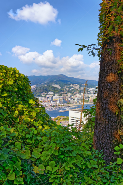 热海,都市风景,相模湾,自然,垂直画幅,建筑,无人,蓝色,日本,夏天