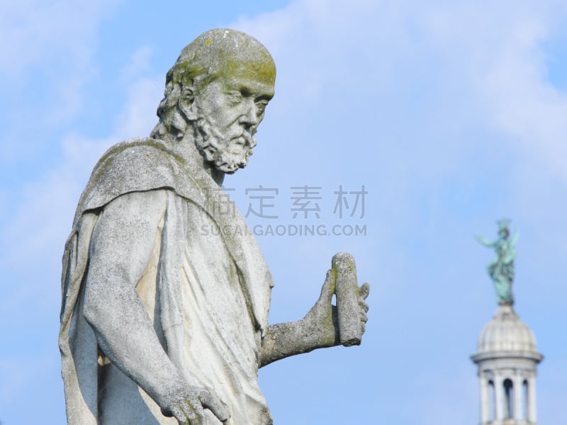 galileo galilei,帕多瓦,雕像,意大利,河谷草地广场,雕塑家,天空,草地,艺术