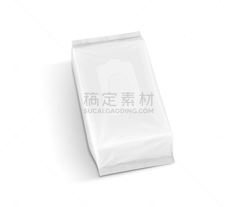 湿,动物的育儿袋,纸,空白的,水平画幅,正上方视角,白色背景,塑胶,化妆用品,婴儿湿巾