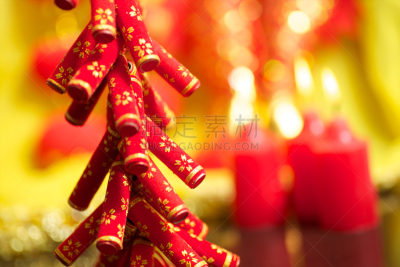 新年前夕,月亮,春节,焰火,中国元宵节,中文,汉字,灯笼,水平画幅,纺织品