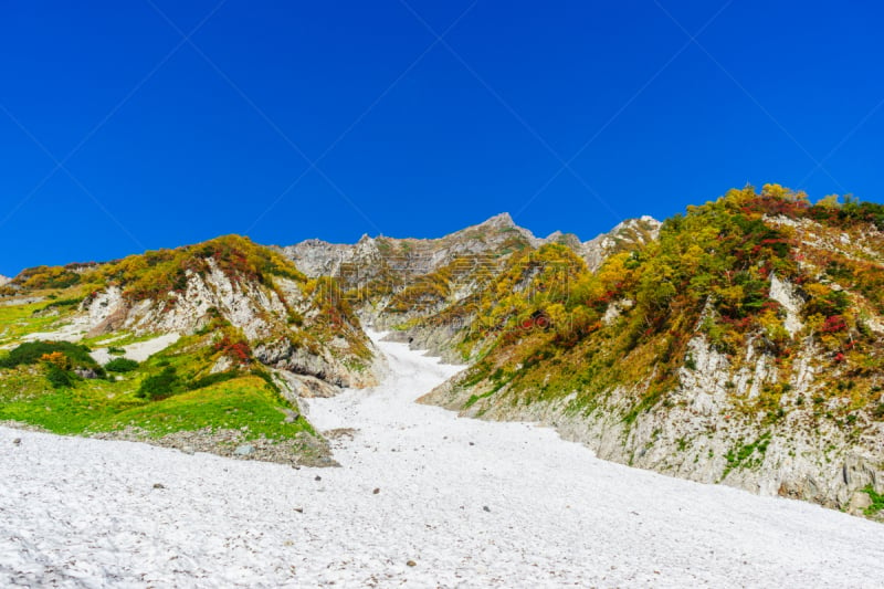 山,秋天,徒步旅行,白马岳,飞驒山脉,长野县,天空,美,里山,休闲活动