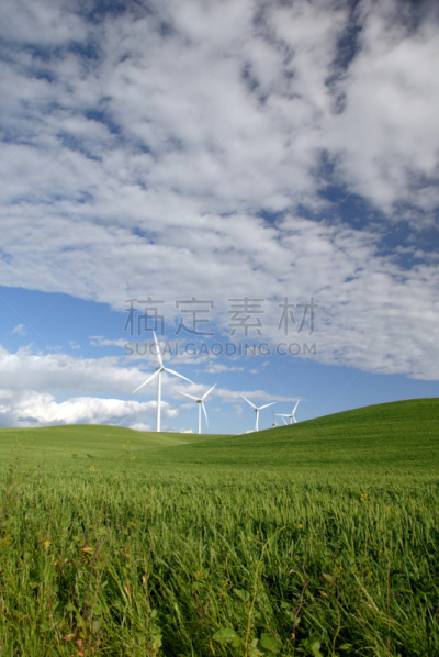 能源,风轮机,垂直画幅,天空,风,山,风力,无人,涡轮,夏天