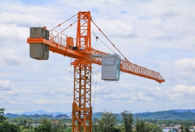 天空,起重机,建筑业,工业,城市,背景,建筑工地,蓝色,建筑外部,轴座