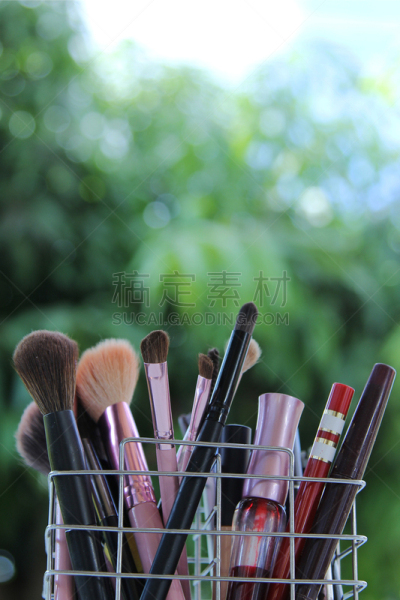 彩妆,扑面粉,华丽的,舞台妆,粉饼,专业人员,暗色,一个物体,华贵,铅笔