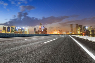 杭州,都市风景,沥青,路,黄昏,自然美,天空,美,水平画幅,夜晚