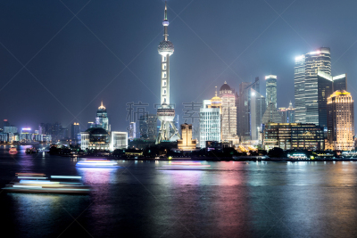 上海,城市,水,天空,客船,水平画幅,交通,黄浦江,户外,滨水