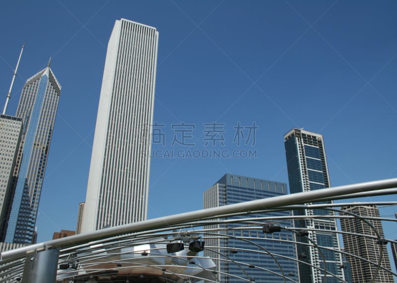 芝加哥市,建筑,现代,建筑结构,伊利诺斯州,aon center,建筑外部,千禧年,摩天大楼,图像