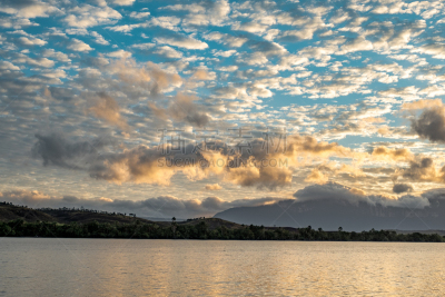 canaima,在上面,威尼斯礁湖,水,天空,水平画幅,云,无人,户外,湖