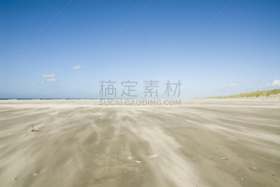 空的,海滩,宽的,水,天空,风,水平画幅,沙子,贻贝,无人