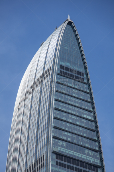 深圳,城市天际线,深圳京基100,白云山脉,广东省,垂直画幅,天空,留白,无人,玻璃