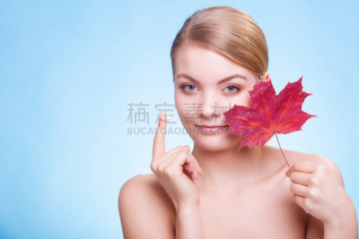 人的脸部,女孩,秋分,青年女人,青少年,留白,水平画幅,纯净,健康,干的