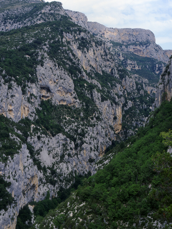 法国,弗尔东河,南,大峡谷,韦尔东河,垂直画幅,沟壑,山,岩石,无人