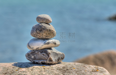 石头,阴阳球,见神论,石堆纪念碑,阴阳符,耐性,水,天空,禅宗,叠罗汉