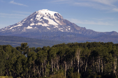 卡斯基德山脉,大农场,阿达曼山,地形,森林,天空,褐色,水平画幅,山,无人