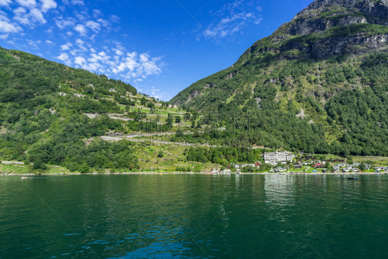 挪威,盖伦格峡湾,默勒-鲁姆斯达尔,全景,杰兰格,桑莫阿尔卑斯山脉,路,非凡的,移向