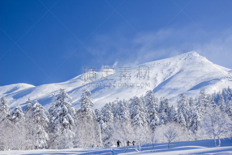 火山,山,组物体,天空,雪,旅行者,戏剧性的景观,高处,运动,冬天