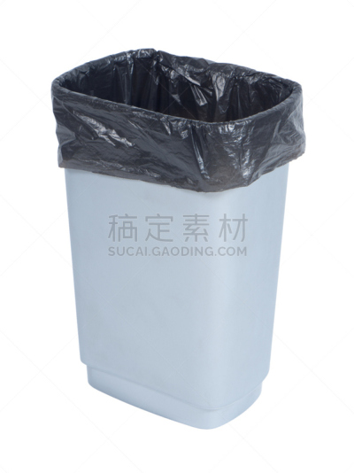 容器,空的,白色背景,黑色,塑料袋,垂直画幅,办公室,垃圾,家庭生活,篮子