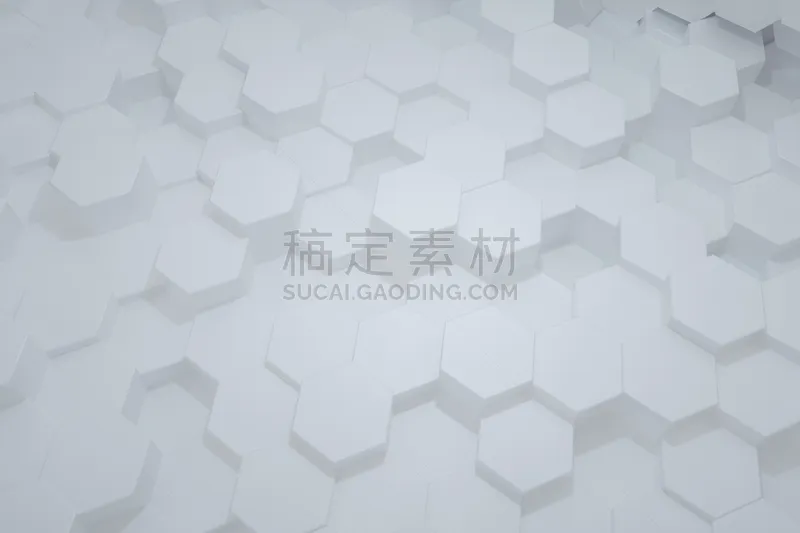 三维图形 六边形 白色背景 商务 空的 灰色 模板 立方体形状 几何学 背景图片素材下载 稿定素材
