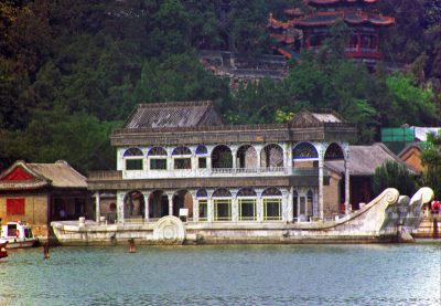 石舫,颐和园,北京,中国,慈溪,皇后,万寿山,故宫,旅游目的地,水平画幅