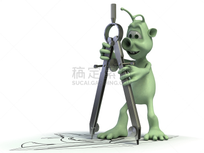 外星人,灵感,水平画幅,拟人笑脸,卡通,建筑业,知识,学校,画画,设计