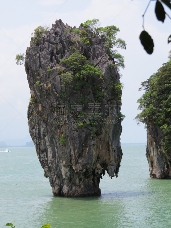 詹姆斯庞德岛,观光船,洞穴,垂直画幅,零售店,无人,泰国,岛,海洋,摄影