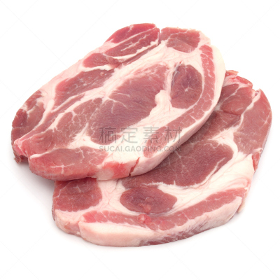 生食,肉,分离着色,白色背景,猪排,简单背景,白色,黑金刚石,无人,排骨