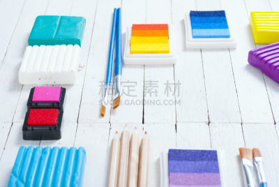 艺术,手艺,业余爱好,自己动手,印泥,儿童游戏陶土,留白,褐色,水平画幅,无人