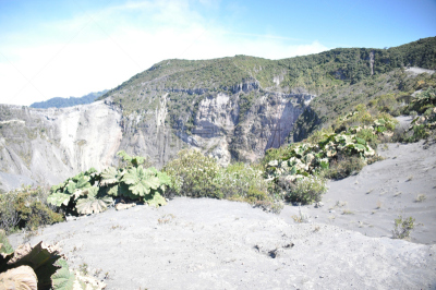 云,伊拉苏火山,哥斯达黎加,火山口,熔岩,边界,磨脚石,长椅,漏斗