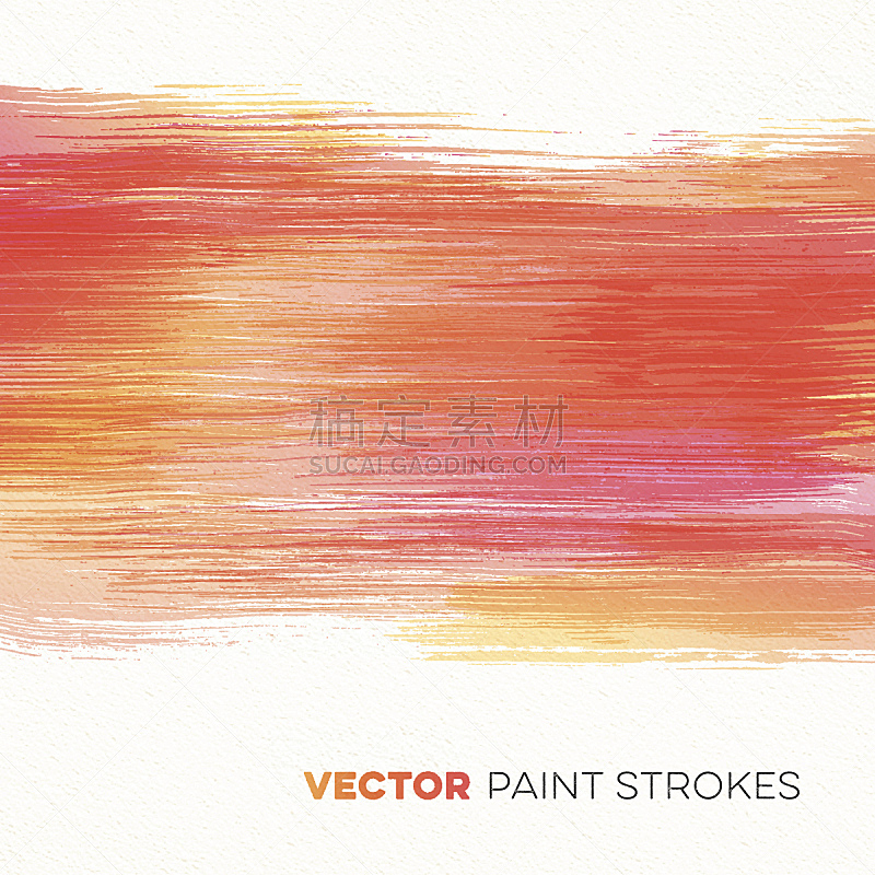 Colorful Painted Brush Strokes