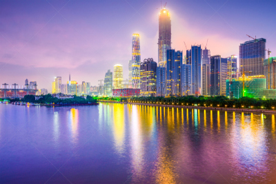 广州,都市风景,东莞,水平画幅,夜晚,无人,户外,建筑业,广东省,著名景点