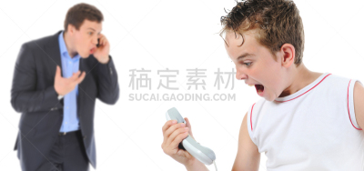 电话机,父子,窘迫,流氓,水平画幅,男商人,逆境,单亲父亲,男孩,成年的