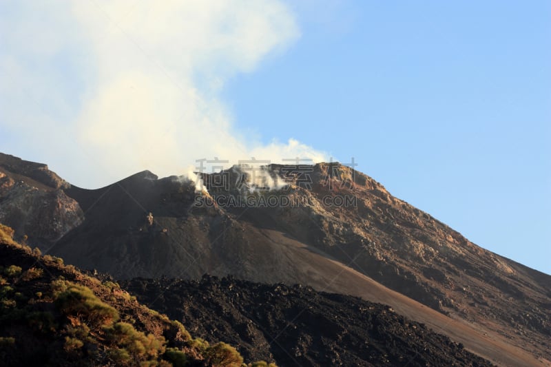 意大利,斯托伦波里岛,水平画幅,纳布勒斯,火山喷口,户外,摄影,爆发