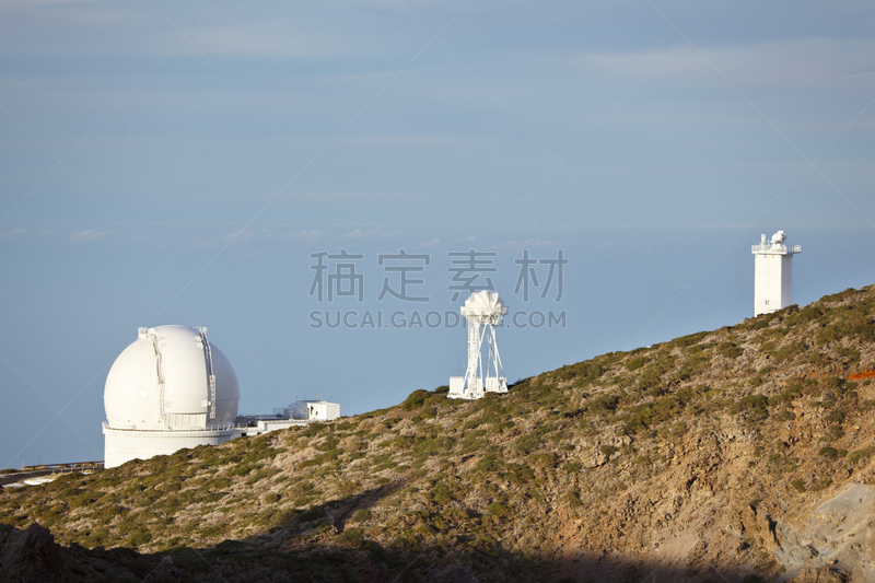 帕尔马,天文台,天文学,罗克的男孩天文台,天空,水平画幅,无人,火山地形,大西洋群岛,户外