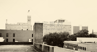 全景,黑白图片,杰克森,杰克逊,密西西比,水平画幅,建筑,无人,城市天际线,户外