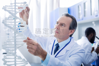 男性,科学家,智慧,水平画幅,基因组学,科学,制服,实验室,特写
