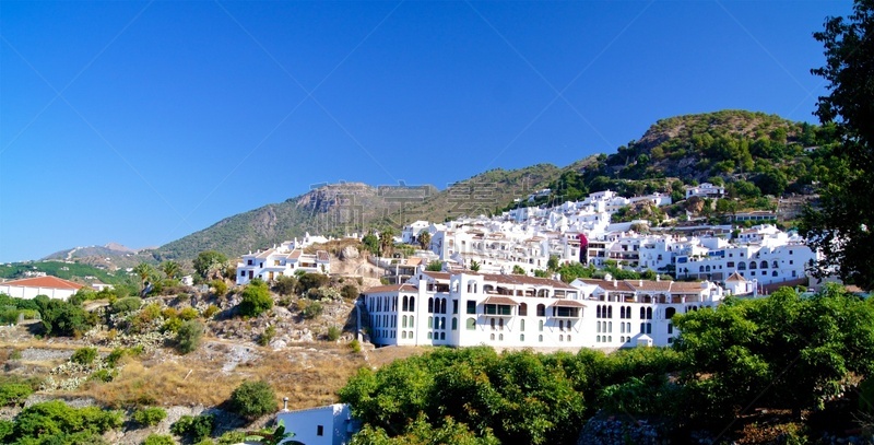 乡村,弗里希里亚纳,马拉加省,房屋,全景,图像,著名景点,无人,山,旅游目的地