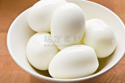 碗,白色,水煮蛋,煮鸡蛋,清新,食品,煮食,鸡蛋,蛋白质,木制