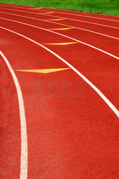 田径跑道,垂直画幅,式样,无人,透视图,田径赛,红色,消失点,运动,彩色图片