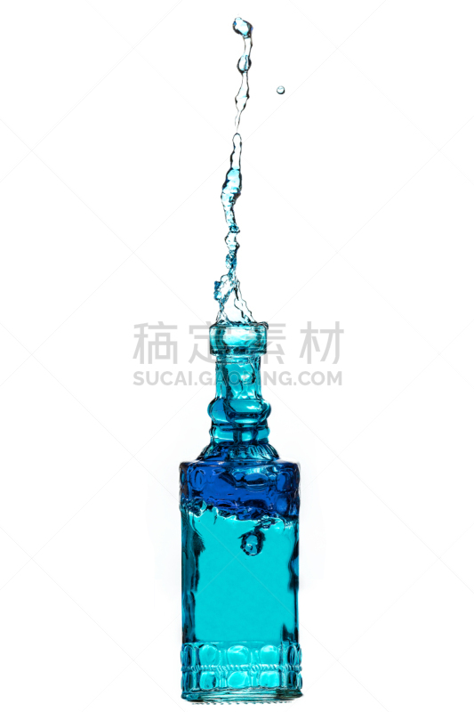 瓶子,垂直画幅,水,形状,湿,含酒精饮料,溅,流动,庆祝
