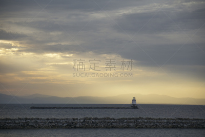 灯塔楼,光,棚,佛蒙特,美国,水平画幅,无人,张伯伦湖,建筑外部,户外