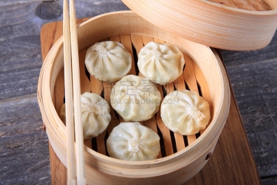 蒸锅,饺子,宝鸡,毛绒绒,填塞料,韩国,充满的,蒸菜,面粉,点心