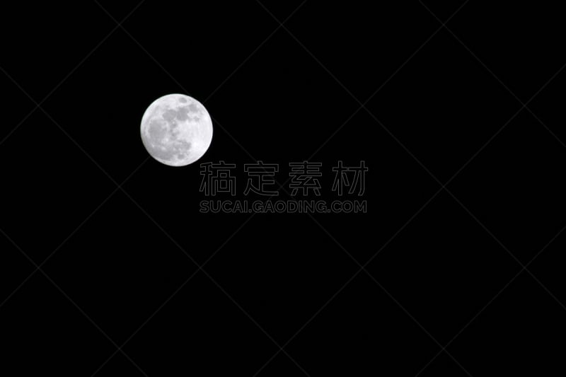 夜晚,天空,水平画幅,轨道运行,无人,月亮,平视角,科学,偏远的,明亮