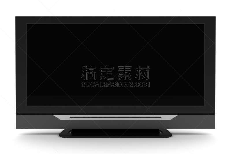 白色,液晶显示,黑屏,电视机,分离着色,平面屏幕,高清晰度电视,新的,水平画幅,无人