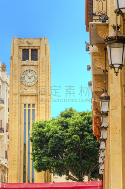 贝鲁特,黎巴嫩,市区,垂直画幅,建筑,户外,钟,城镇,著名景点,自己动手