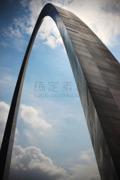 圣路易斯拱门,沙里宁,圣路易斯城,密苏里,垂直画幅,纪念碑,建筑,无人,西,拱门